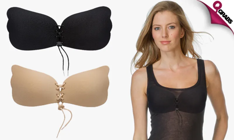 Stick-On Push-Up Strapless Bras!